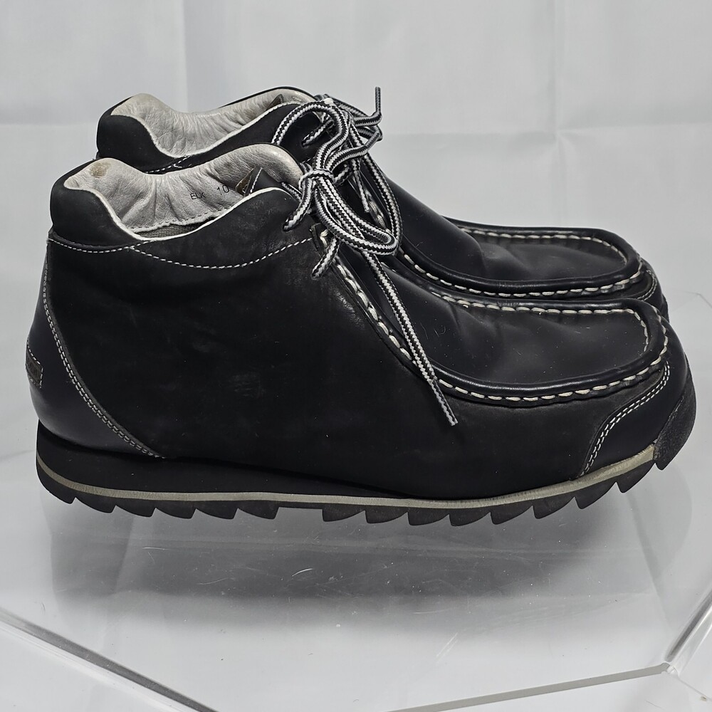 STEVE MADDEN Men Lace up Chukka Ankle Desert Boots square whip stitch toe ELK-11